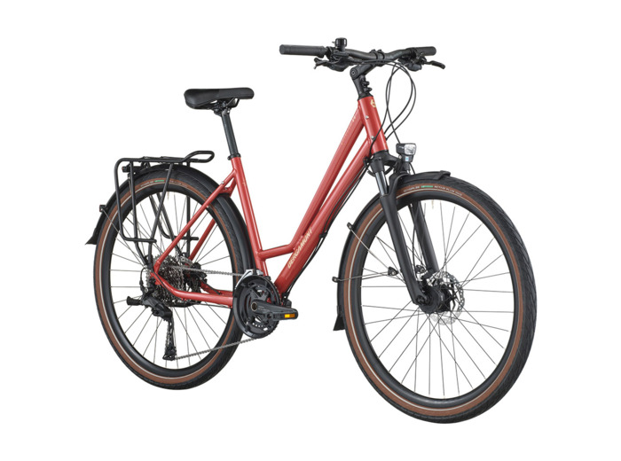 Vélo urbain/trekking VITESS 30 AMSTERDAM Rouge Métallique