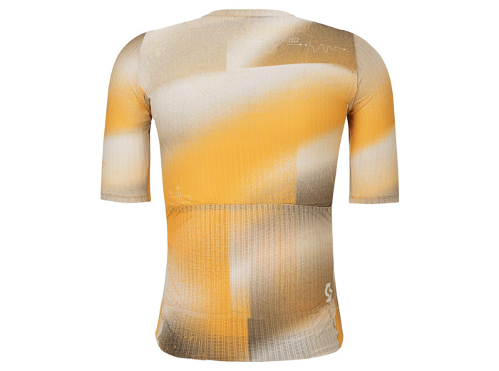 Maillot manches courtes Homme PRO SL Beige/Orange Brillant