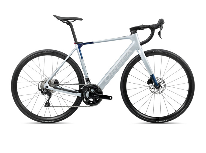 Vélo de route électrique GAIN M30 Argent/Bleu
