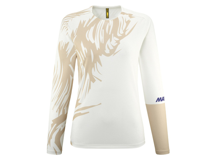 Maillot manches longues Femme DEEMAX ENDURO Poivre Blanc