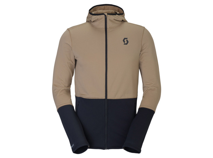 Sweat zippé à capuche Homme DEFINED LIGHT Beige/Noir