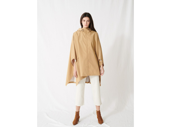Coupe-vent oversize plissé dans le dos