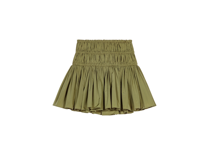 Mini-jupe courte en taffetas