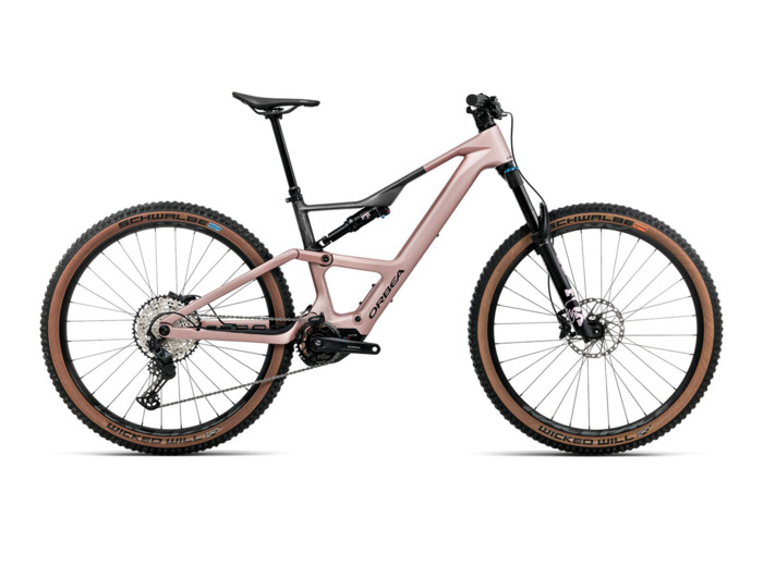 VTT tout suspendu électrique RISE SL M20 420W Rose du Désert/Carbone