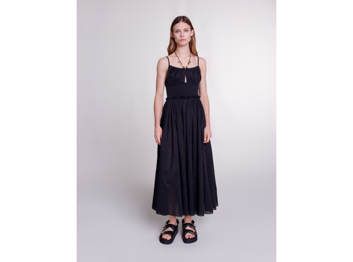 Robe à liens perlés