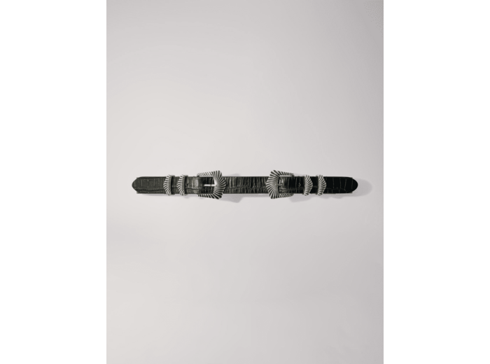 Ceinture à double boucles grunges