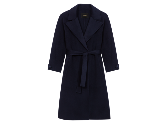 Manteau mi-long double face