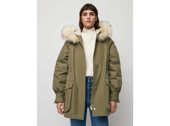 Parka en coton à capuche