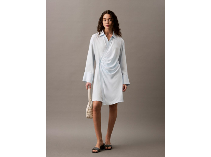 ROBE ENVELOPPE À PLIS