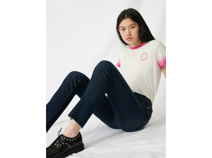 Jean slim taille haute
