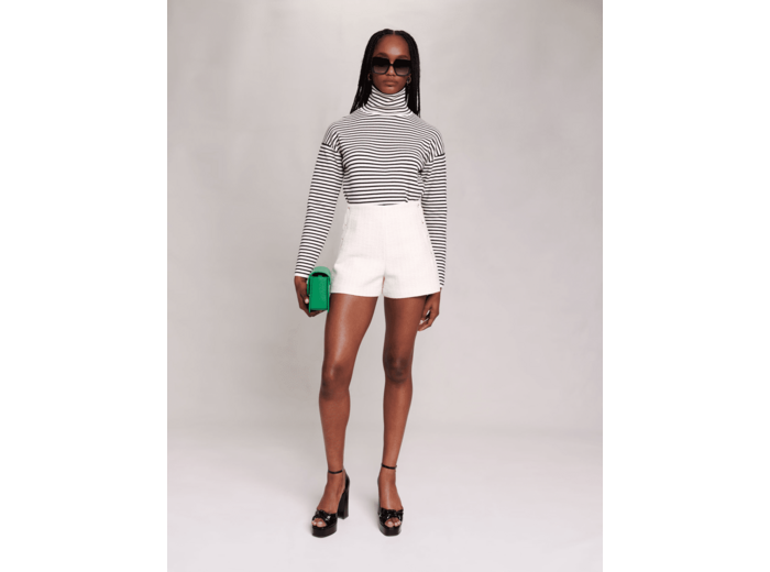 Short évasé en tweed