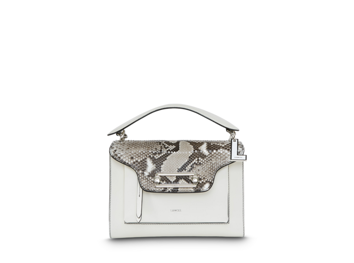 Clic de Lancel - Sac porté croisé - Grand modèle - Python et cuir de vachette lisse