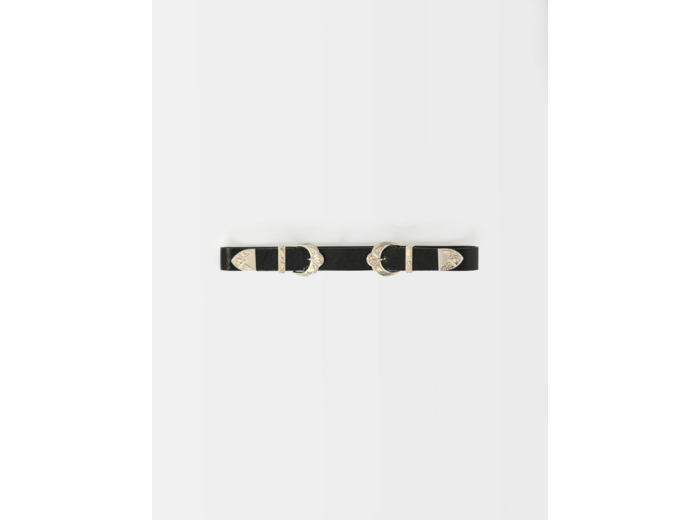 Ceinture en cuir à boucles