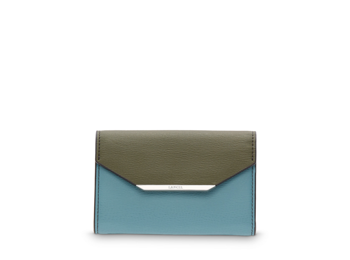 Enveloppe de Lancel - Portefeuille continental rabat - Petit modèle - Cuir grain rizière
