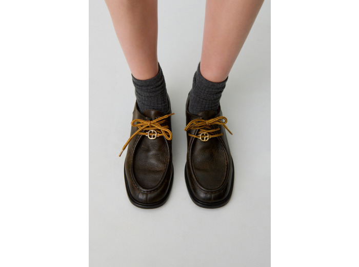 Derbies cuir grainé