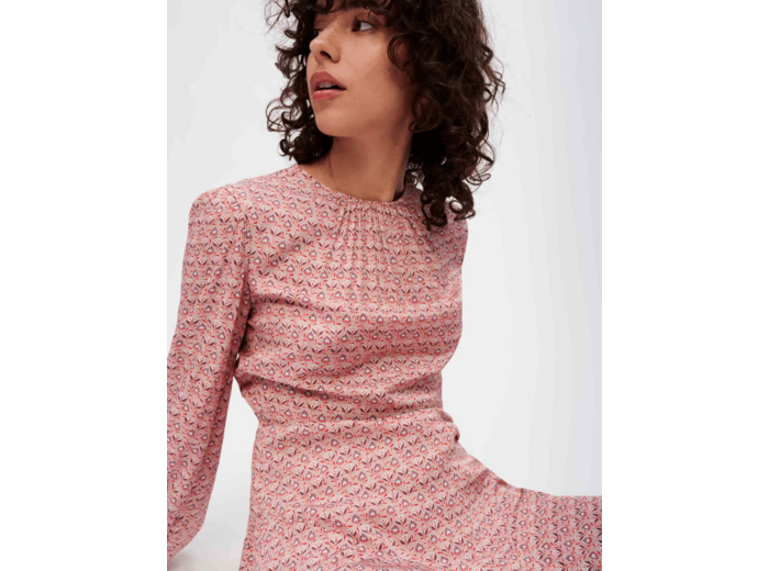 Robe en viscose imprimée