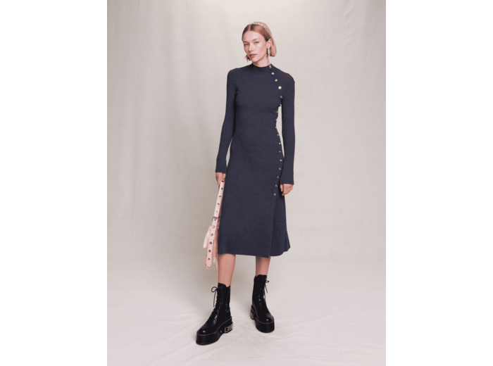 Robe longue en maille