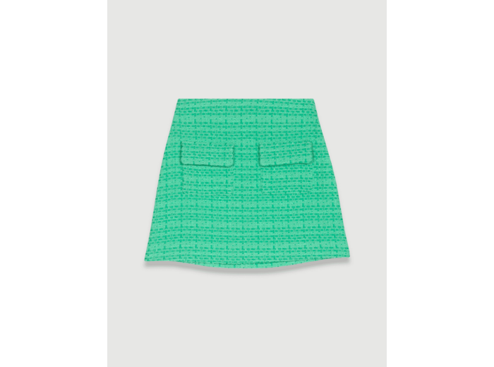 Jupe courte en tweed