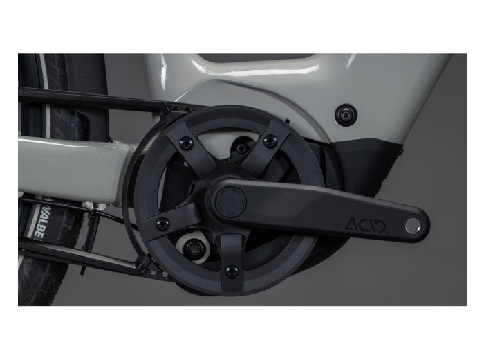 Vélo urbain électrique SUPREME HYBRID DELUXE ONE 600 Vert Gris/Chrome