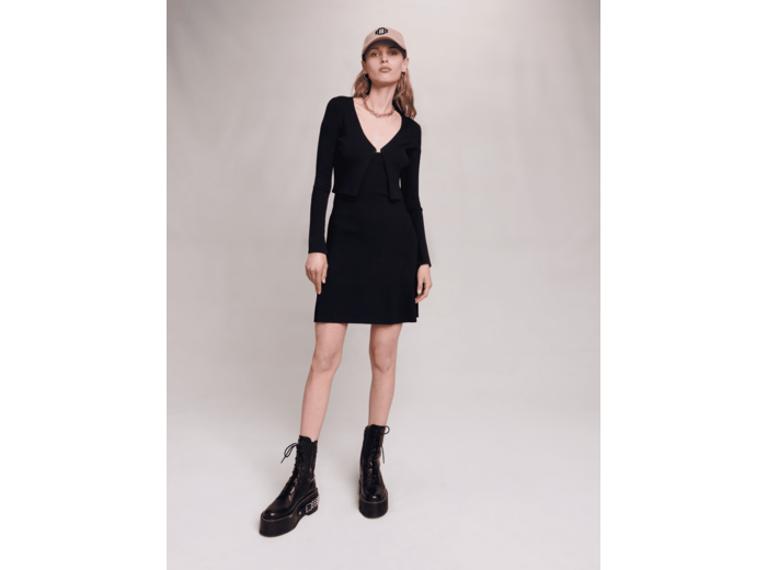 Robe en maille 2 en 1