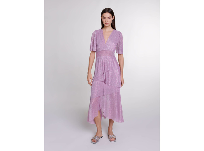 Robe longue à volants
