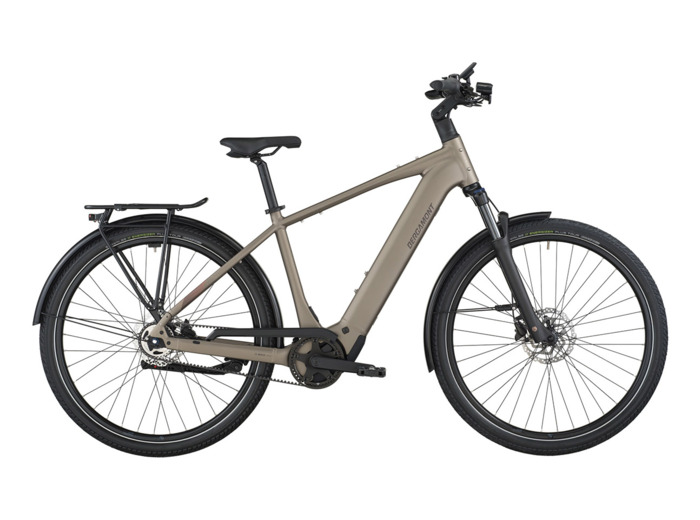 Vélo urbain/trekking électrique E-HORIZON TOUR 20 BELT Argent Chaud