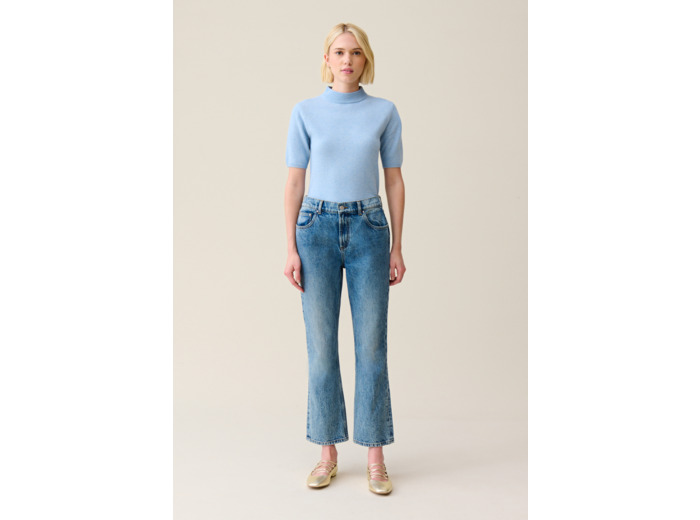Jean Louis flare denim clair