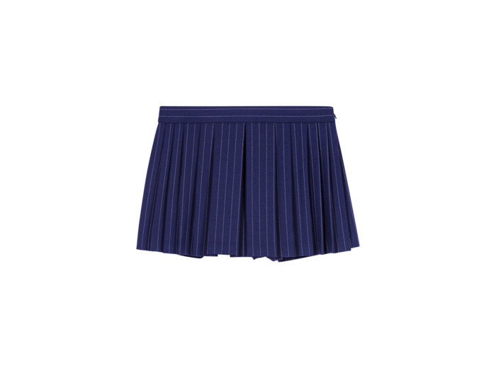 Short trompe l'œil à rayures