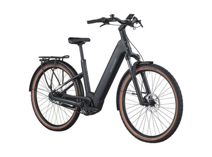 Vélo urbain/trekking électrique E-HORIZON SUV 20 BELT WAVE Noir Mat