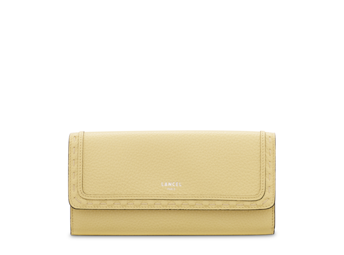 Premier Flirt de Lancel - Portefeuille slim rabat - Cuir de vachette grainé