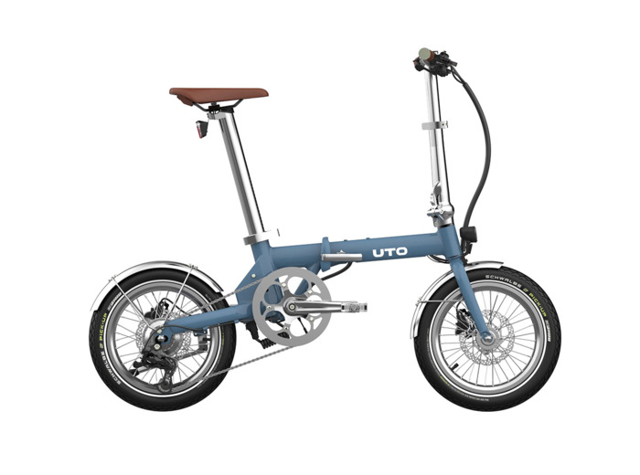 Vélo pliant électrique OG16 Bleu Satin