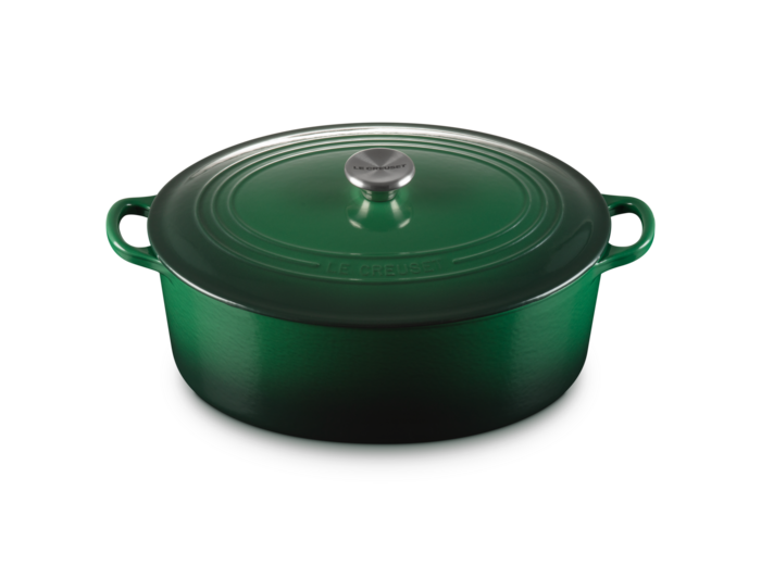 Cocotte ronde 31cm en fonte émaillée Cactus