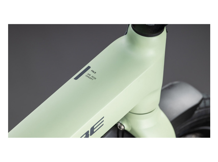 Vélo urbain pliant électrique FOLD HYBRID 545 Vert Pois