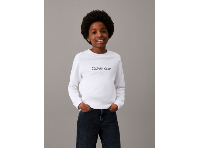 SWEAT-SHIRT À COL ROND AVEC LOGO EN COUPE CLASSIQUE