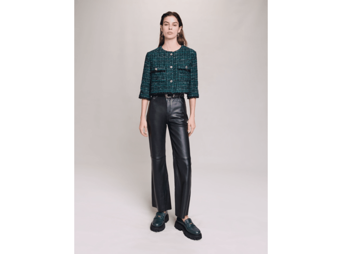 Veste courte en tweed