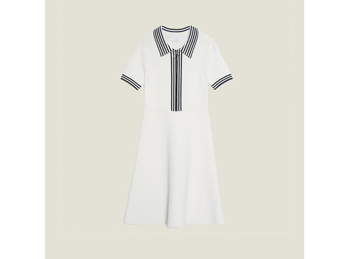 Robe en maille façon polo