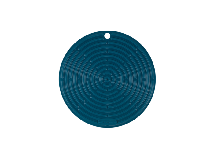Dessous de plat rond 20cm en silicone deep teal