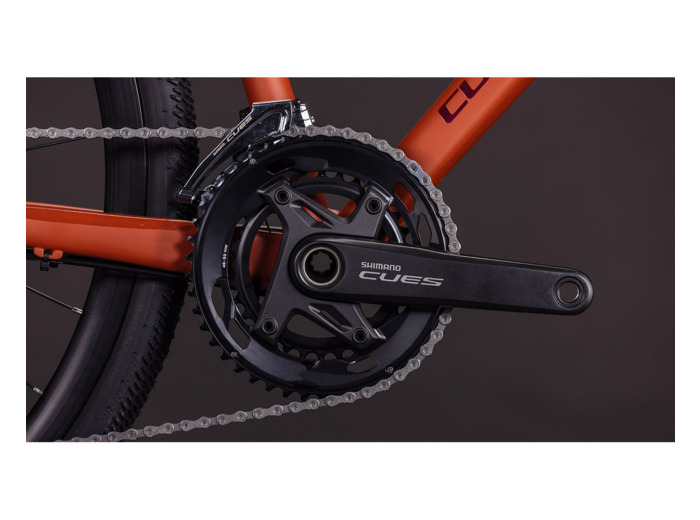 Vélo trekking NULANE RACE Ambre/Noir