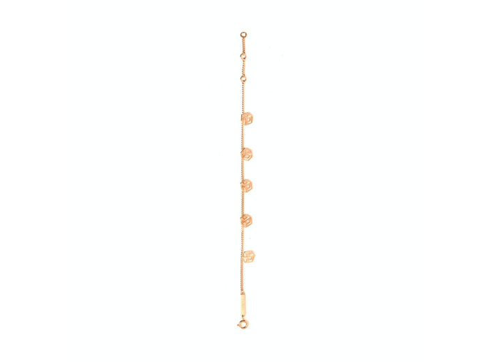 Logo Carré L mini - Bracelet breloques Carré L mini - Laiton