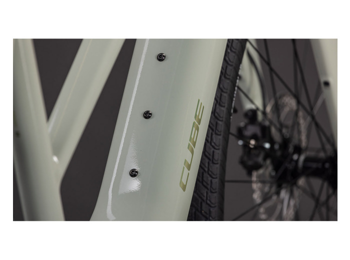 Vélo urbain électrique EDITOR HYBRID SLX 400X Beige/Chrome