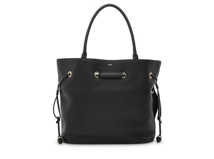 LE HUIT CUIR GRAINE - Cabas Porte Epaule - Noir