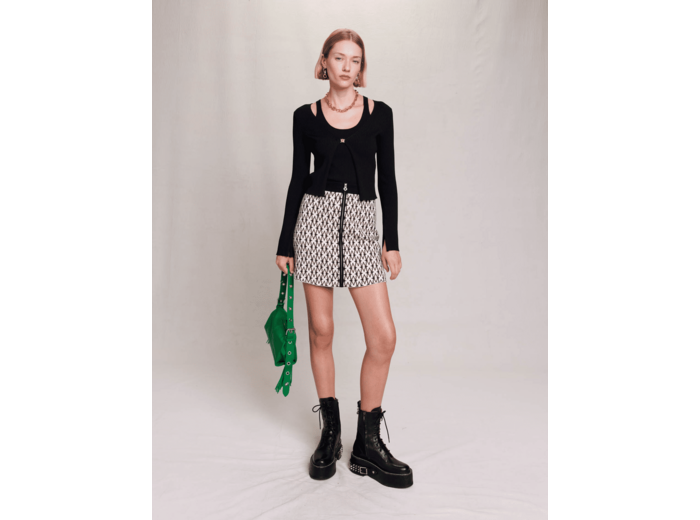 Jupe courte monogramme