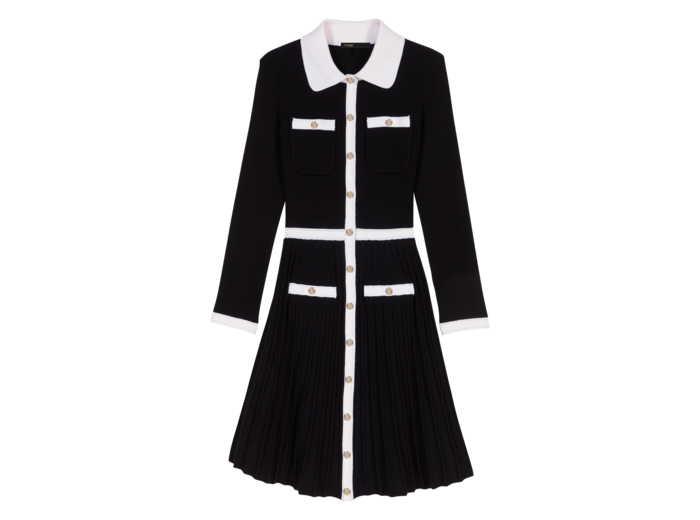 Robe courte en maille