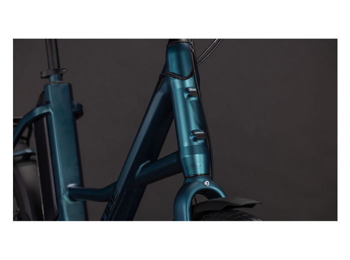 Vélo urbain électrique COMPACT HYBRID 545 Vert Royal/Noir