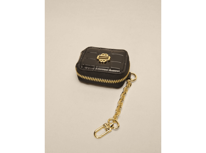 Porte-monnaie en cuir embossé