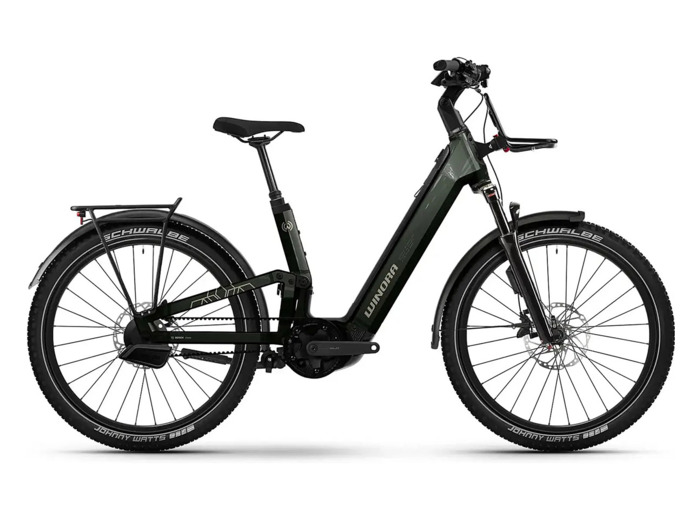 Vélo urbain électrique SINUS FS ENV LOW Vert Forêt