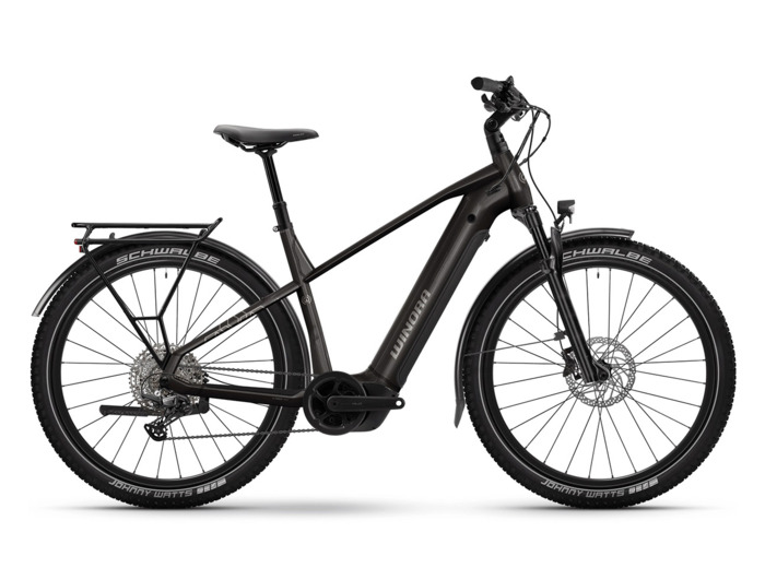 Vélo urbain/trekking électrique YUCATAN X12 PRO HIGH Noir Choc