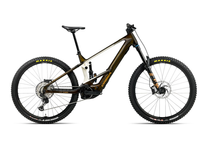 VTT tout suspendu électrique WILD M10 Caramel/Blanc Crème