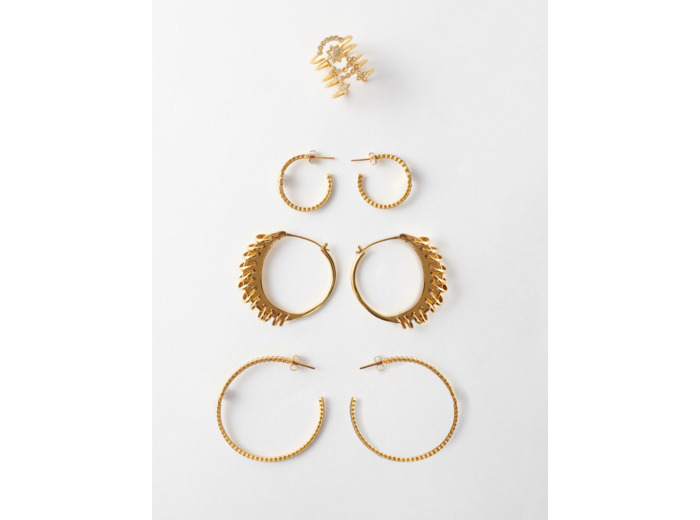 Boucles d'oreilles créoles dorées