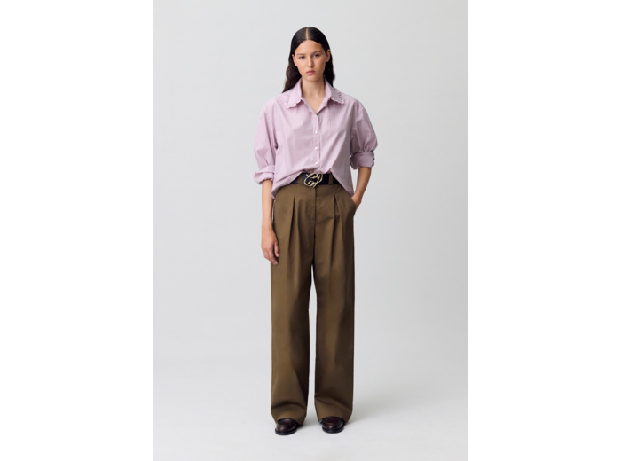 Chemise popeline à carreaux